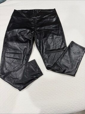 Black Faux Leather Leggings